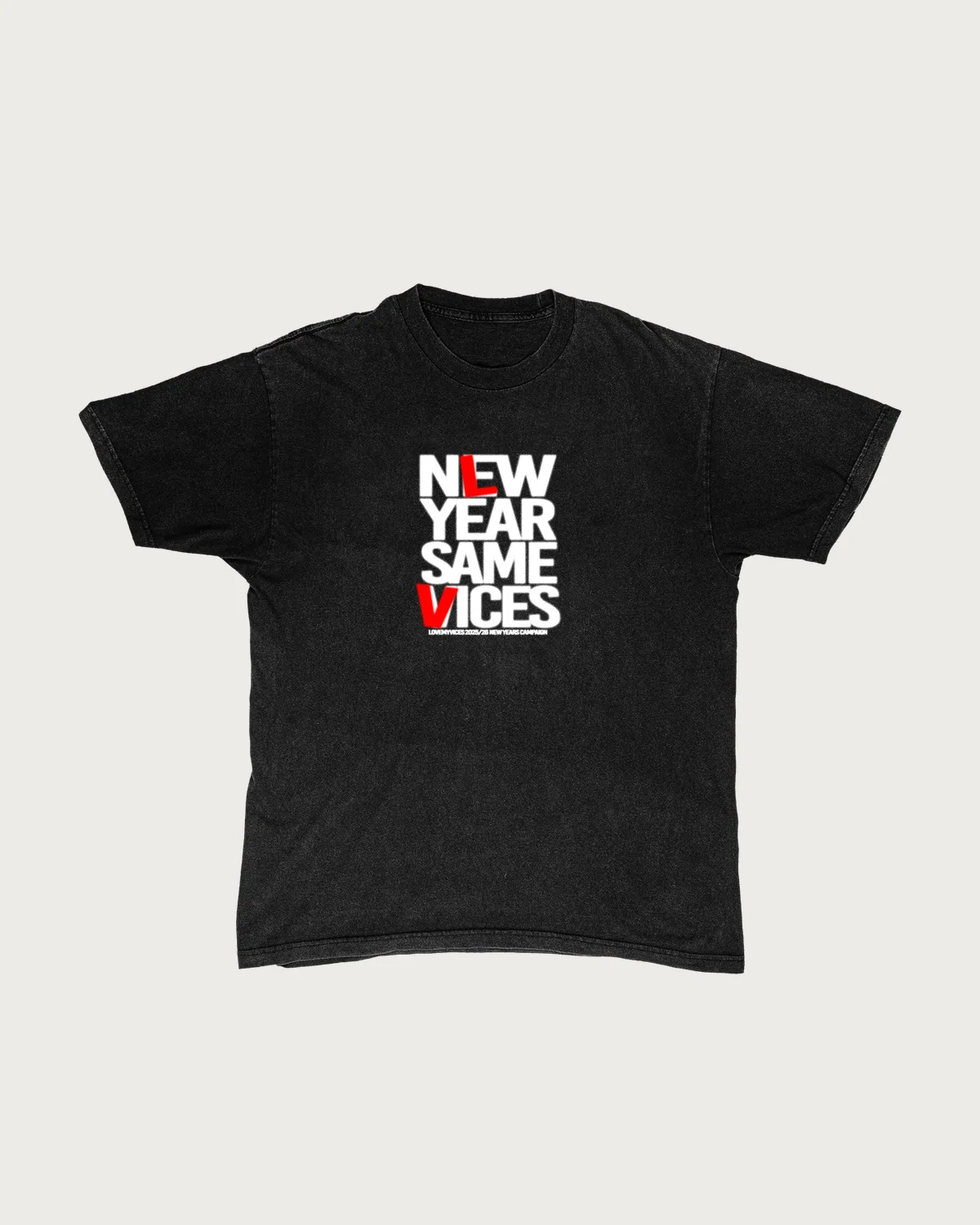 New Year, Same Vices — Vintage tee