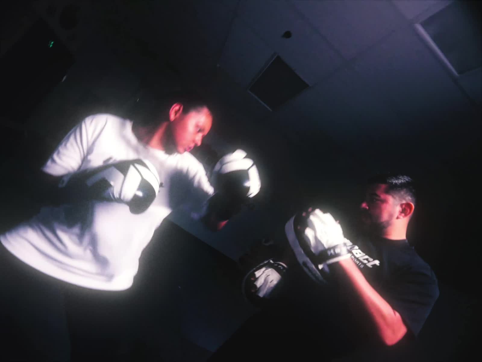Frame from the Impact Combat Sports cinematic commercial